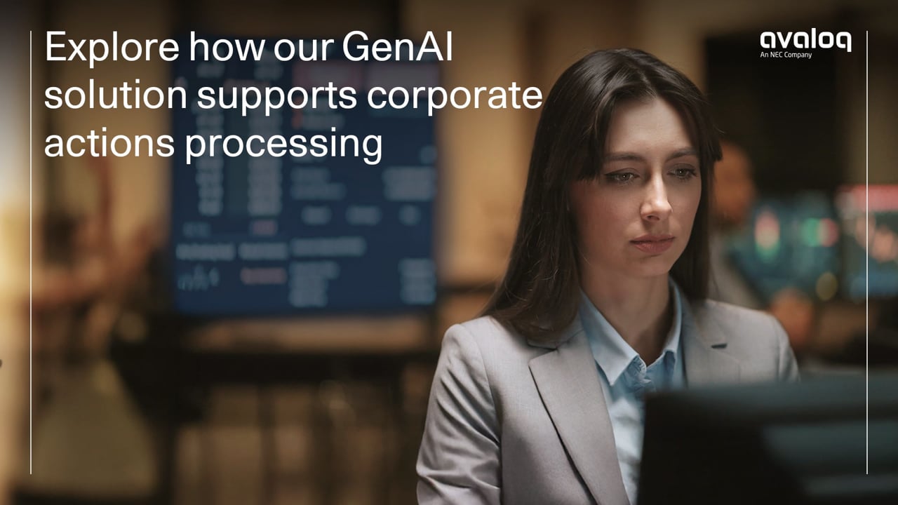 Explore how GenAI solution supports corporate actions