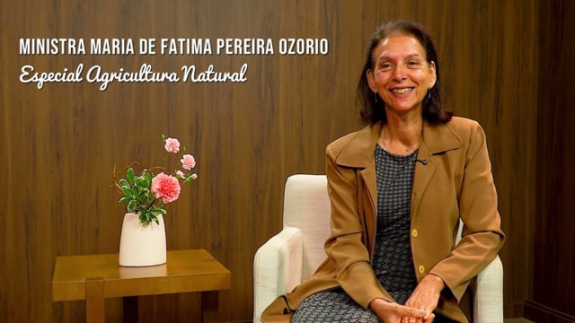 Capa do vídeo do “Eu Caminho com Meishu-Sama por Maria de Fatima Pereira Ozorio - Igreja Tatuapé (SP)”.