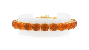 Amber Tennis Bracelet in 18kt Gold Over Sterling