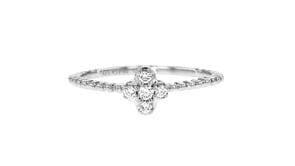 .10 ct. t.w. Lab-Grown Diamond Floral Ring in Sterling Silver