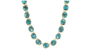 Turquoise Necklace in 18kt Gold Over Sterling
