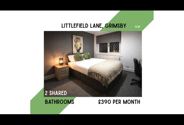 Furnished Double Room on Littlefield Lane, Grimsby Main Photo