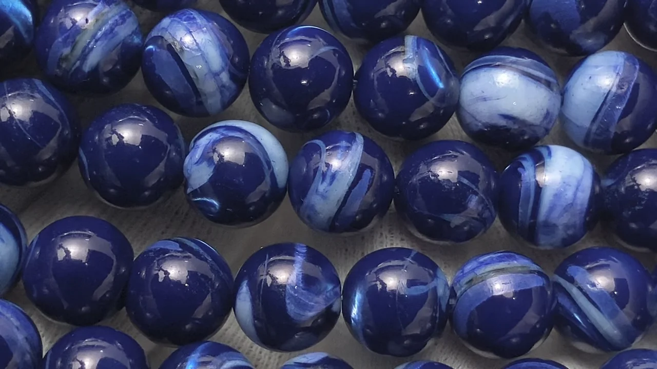 マザーオブパール ブルー ラウンド10mm ｜天然石ビーズの卸問屋・通販