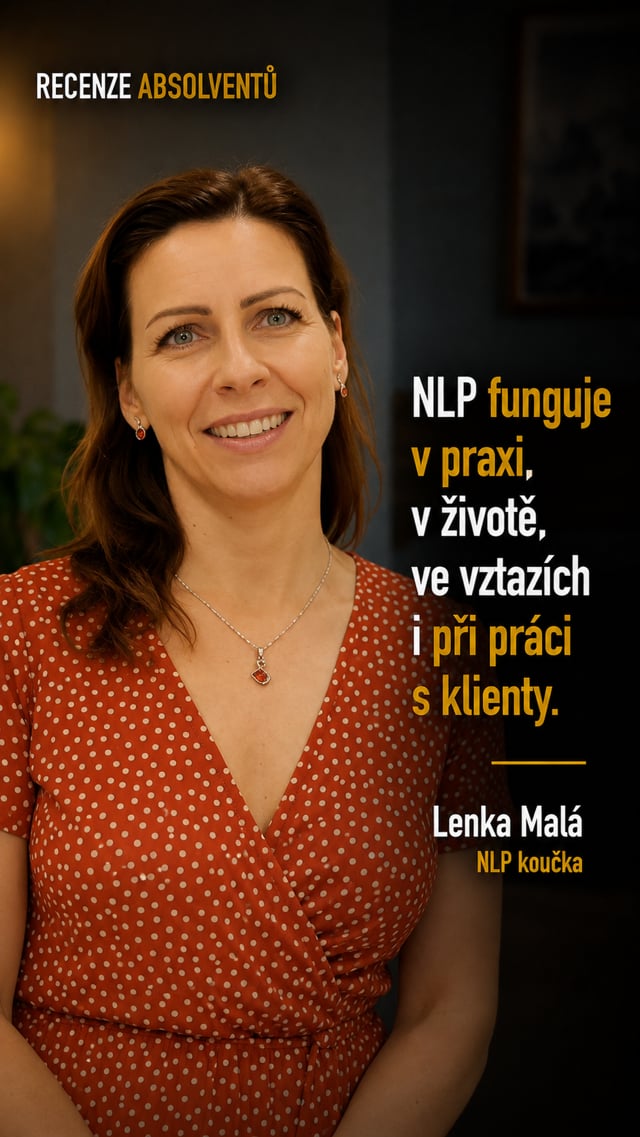 Lenka Malá mluví o svém koučovacím výcviku — videoreference