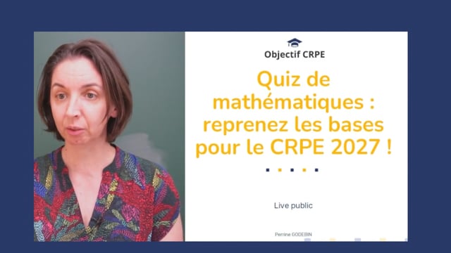 Quiz de maths: reprenez les bases pour le CRPE 2027 !