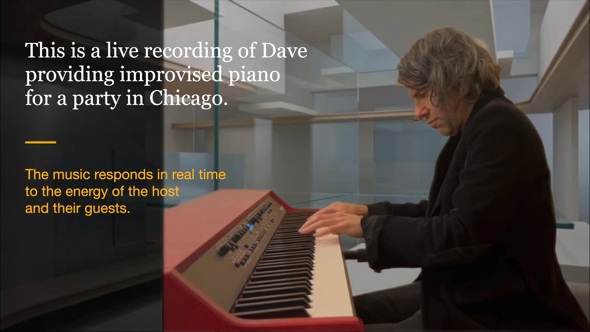 Promotional video thumbnail 1 for Dave Asher – Improvised Piano for Events
