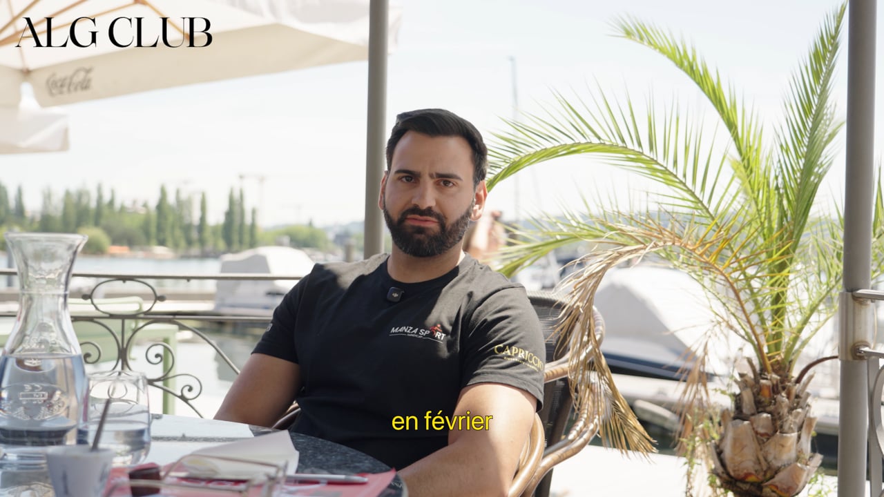 Luca Labano, membre d'ALG Club, pendant son interview vidéo