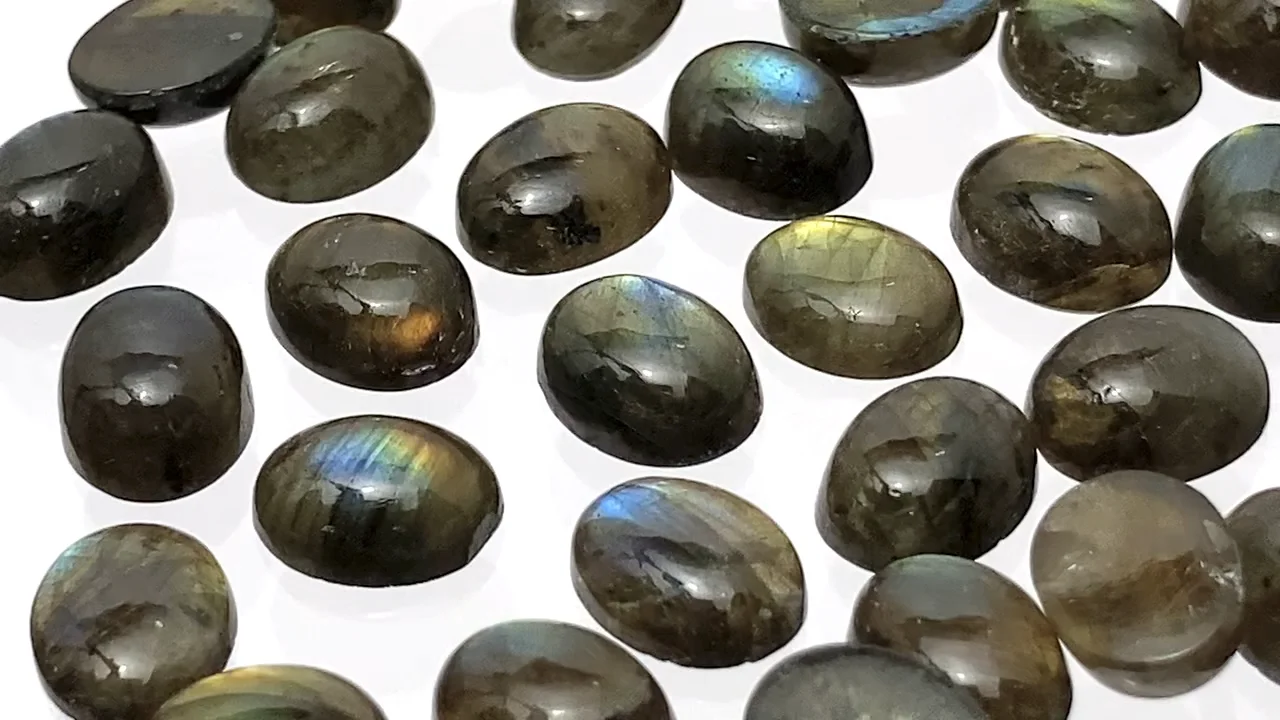スペクトロライト（産地・フィンランド） オーバル カボション9×7mm 5