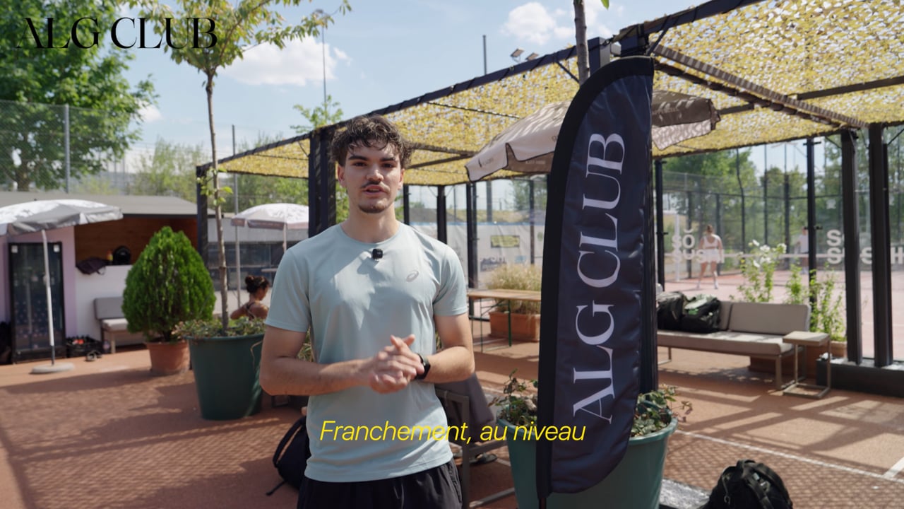 Ruben Reis, membre d'ALG Club, pendant son interview vidéo
