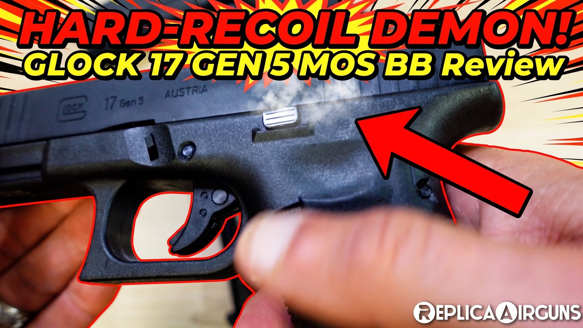 Umarex Glock 17 Gen 5 MOS CO2 Full Blowback 4.5mm BB Pistol Table Top Review