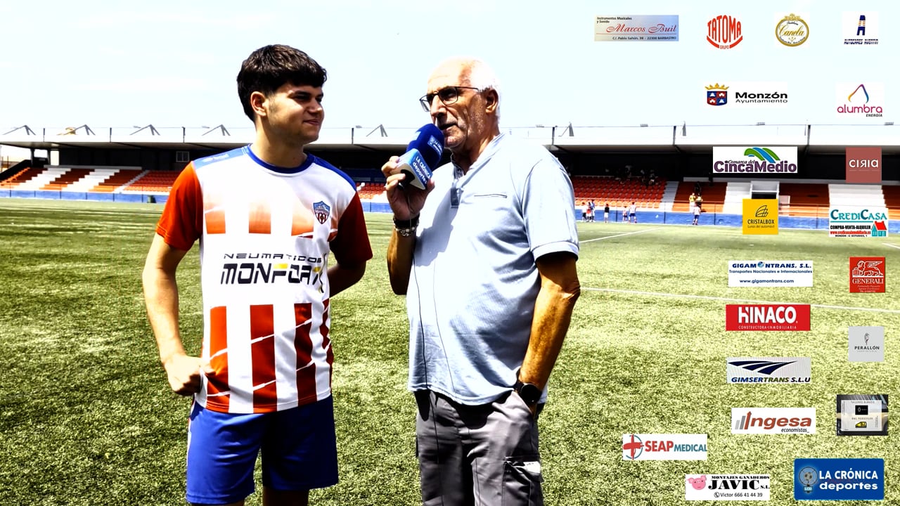 PRETEMPORADA  AT.MONZÓN GIGAMONTRANS DIV.HONOR JUVENÍL  1-0 CD BINEFAR 3ª  RFEF  HUGO BAILO TOLOSA ( JUGADOR AT.MONZÓN GIGAMONTRANS )