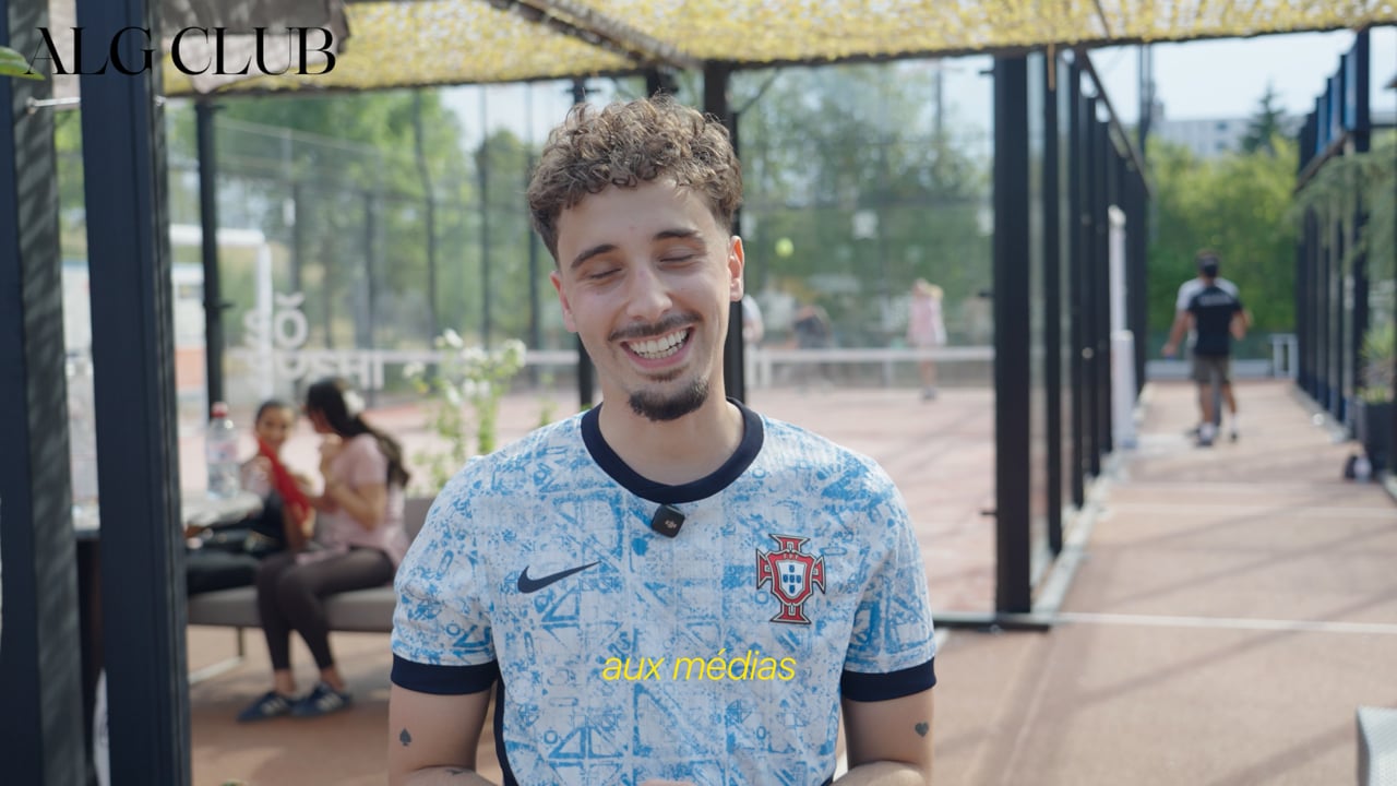 Mickael Duarte, membre d'ALG Club, pendant son interview vidéo