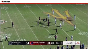 Scrimmage Kick Formation with numbering exceptions, covered player goes downfield during pass play