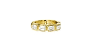 .20 ct. t.w. Emerald-Cut Lab-Grown Diamond Single Ear Cuff in 18kt Gold Over Sterling