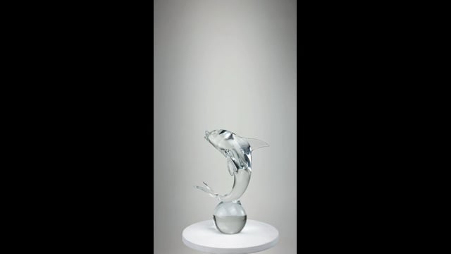 Golfinho Transparente Murano