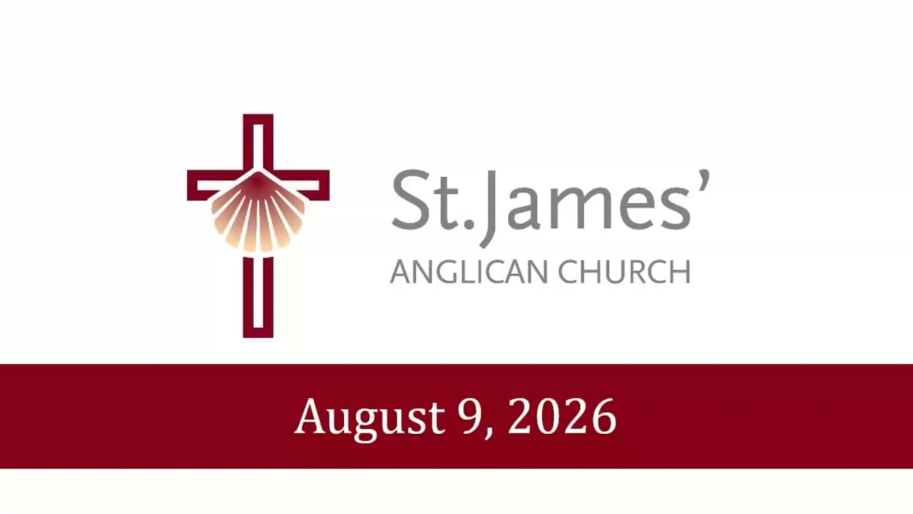Eleventh Sunday after Pentecost, August 9, 2026