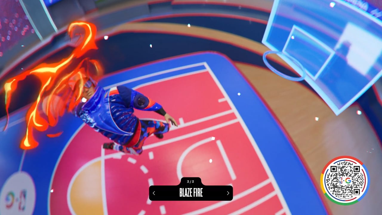 Google NBA PixelArena film frame