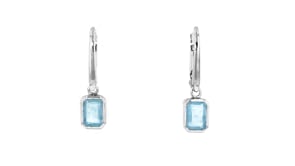 2.10 ct. t.w. Aquamarine Drop Earrings in Sterling Silver