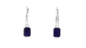 2.30 ct. t.w. Sapphire Drop Earrings in Sterling Silver