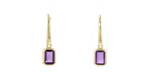 1.80 ct. t.w. Amethyst Drop Earrings in 18kt Gold Over Sterling