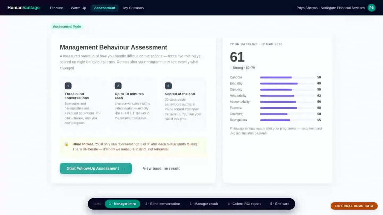 Training assessments — video still