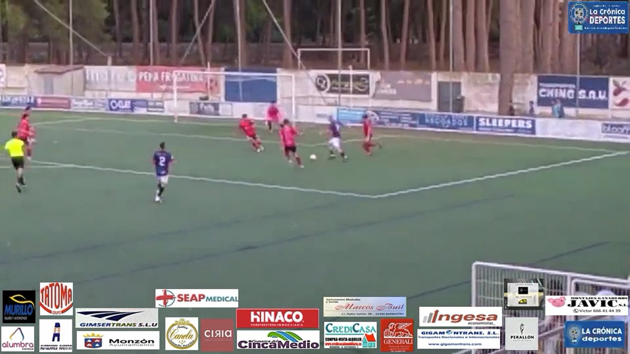 COPA  DIPUTACIÓN PROVINCIAL DE HUESCA  OCTAVOS DE FINAL   UD FRAGA 0-2  AT.MONZÓN  RESUMEN Y GOLES