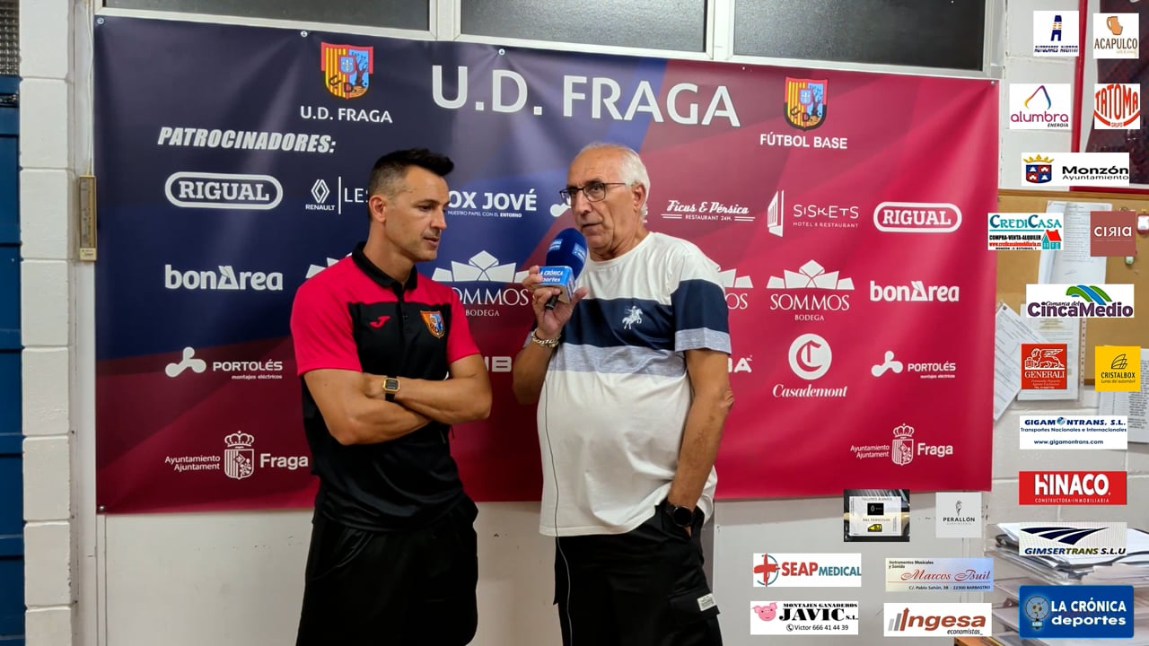 COPA  DIPUTACIÓN PROVINCIAL DE HUESCA  OCTAVOS DE FINAL UD FRAGA 0-2 AT.MONZÓN  DAVID GIMENEZ ( ENTRENADOR UD FRAGA )