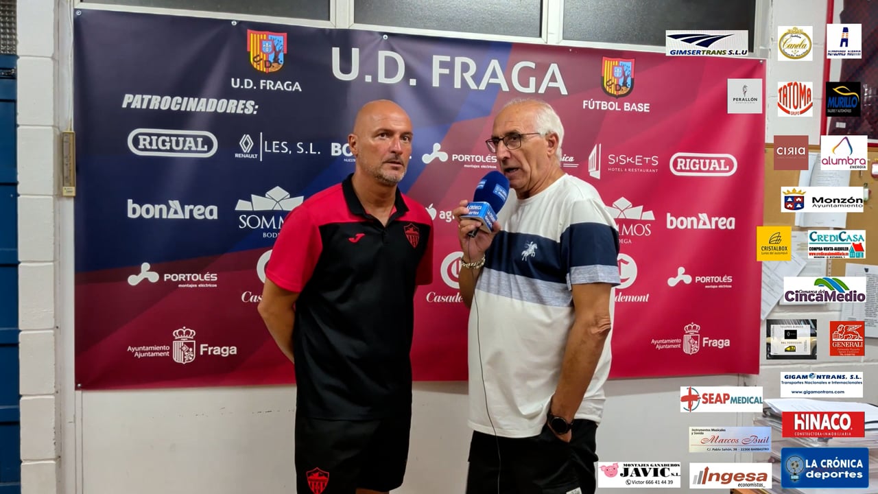 COPA  DIPUTACIÓN PROVINCIAL DE HUESCA OCTAVOS  DE FINAL  UD FRAGA 0-2 AT.MONZÓN  ISMAEL MARIANI ( ENTRENADOR AT.MONZÓN )