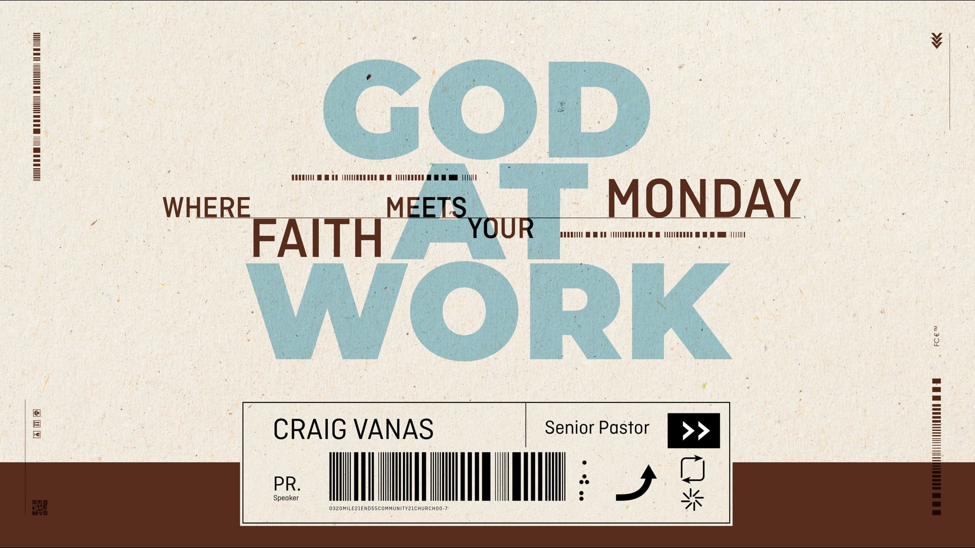 God At Work, Pt. 2 // TOIL (Craig Vanas)