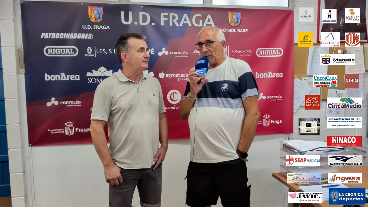 EN SU VUELTA  A  3ª RFEF LA UD FRAGA BUSCARÁ CONSOLIDARSE EN LA CATEGORIA SIN PERDER LA IDENTIDAD BASADA EN SU CANTERA  JOSÉ MIGUEL  MARTINEZ ( PRESIDENTE UD FRAGA )