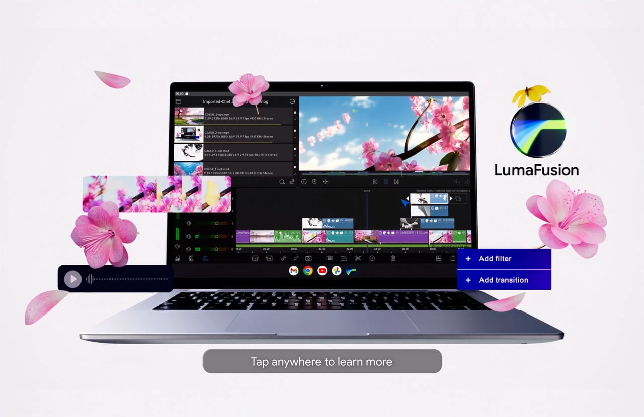 Chromebook Plus In-store Attract loop Full film frame