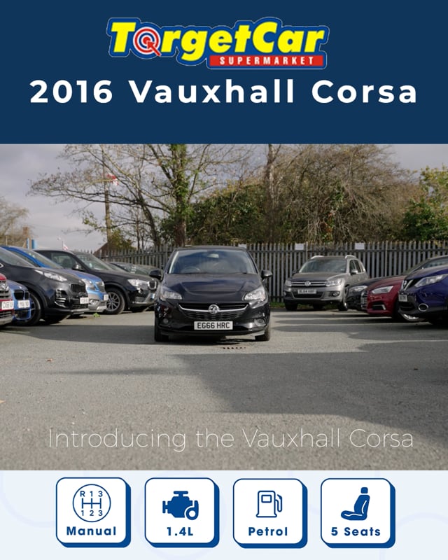 Poster for the Target Car Supermarket Vauxhall Corsa video