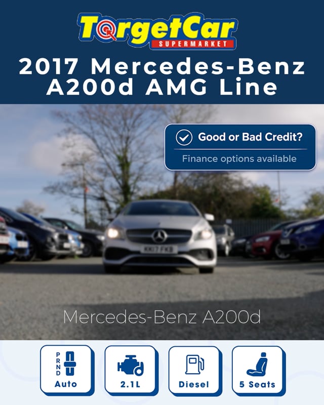 Poster for the Target Car Supermarket Mercedes A200D video