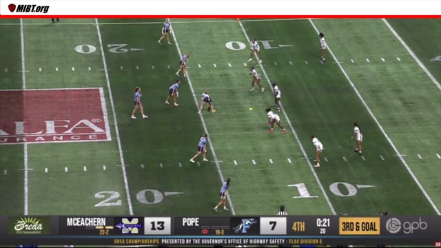 Flag Football-crazy complex end of game situation with clock issues-spot-Touch Down-Illegal contact