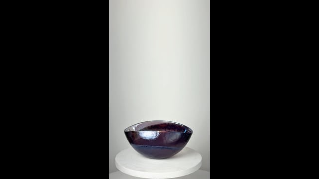 Bowl de Murano Roxo Espiral Yalos