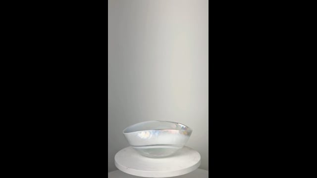 Bowl de Murano Branco Espiral Yalos