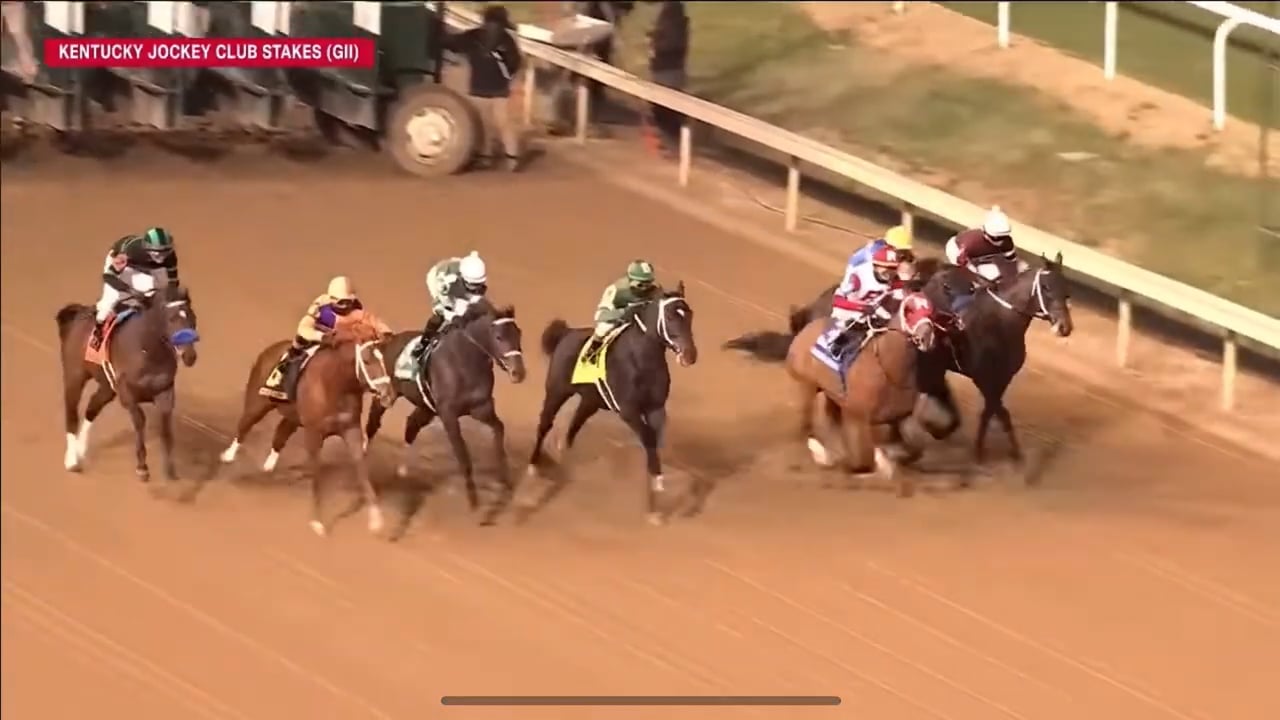 Further Ado wins the G2 Kentucky Jockey Club at Churchill Downs