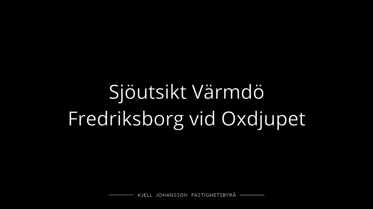 2 rum Fritidshus på Fredriksborgsvägen Stockholms kommun - video