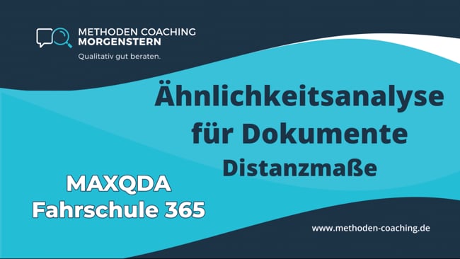 Ähnlichkeitsanalyse für Dokumente | 3. Distanzmaße
