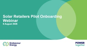 Solar Retailers Pilot Onboarding Webinar