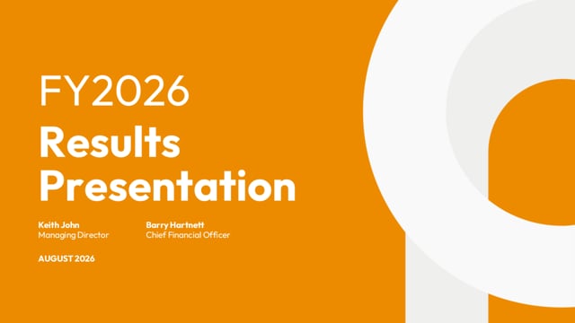 FY26 Financial Results Presentation