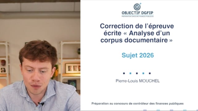 Contrôleur DGFIP - Correction de l'analyse de dossier de la session 2026