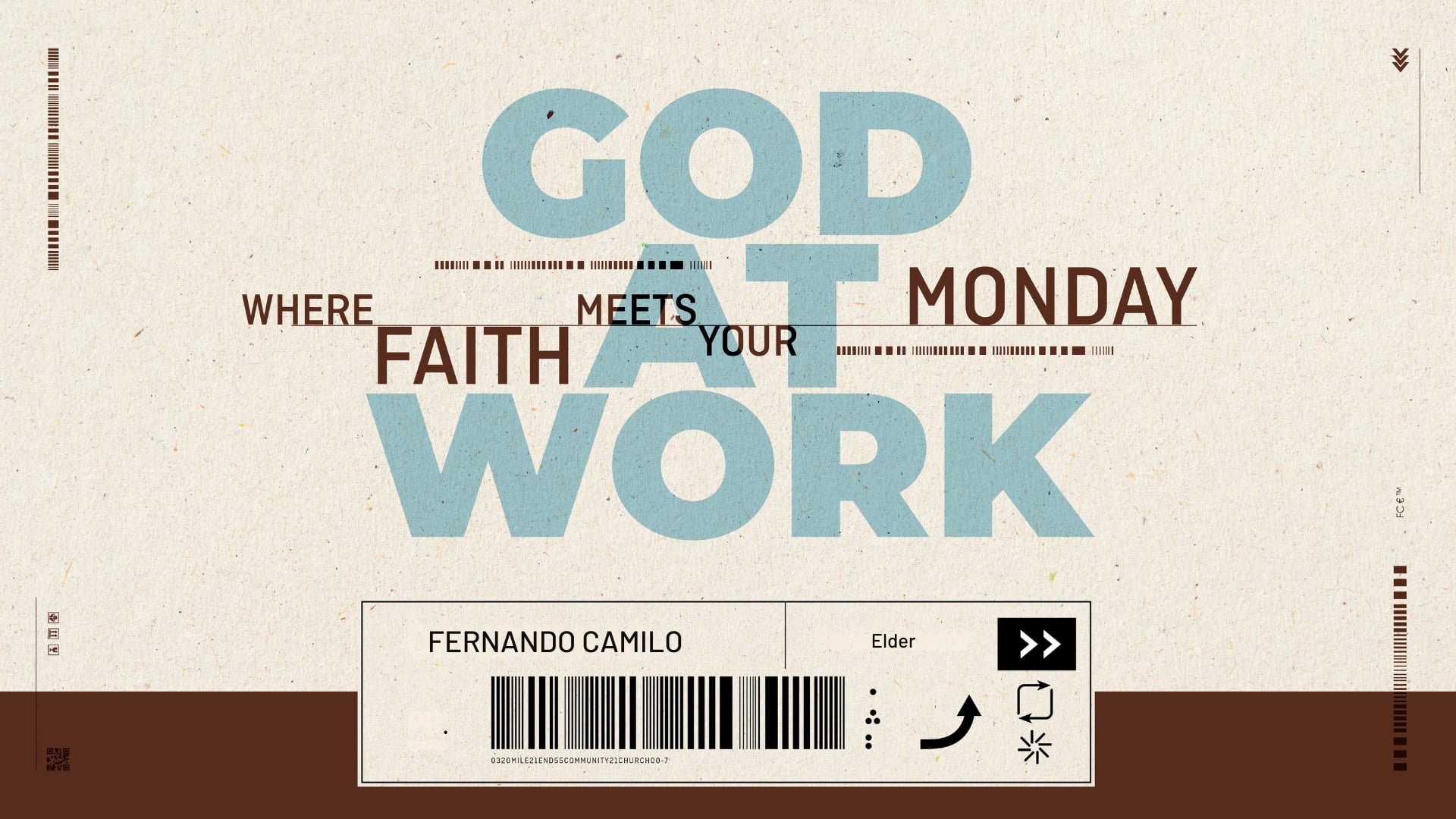 God At Work, Pt. 3 // From Career to Calling (Fernando Camilo)