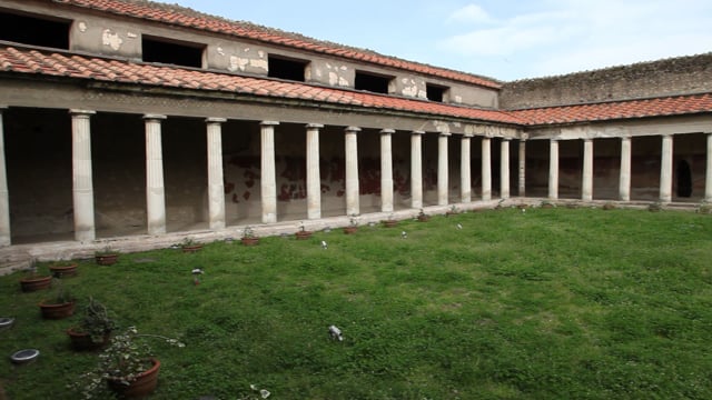Italy, Oplontis (Poppaea) Roman Villa - Peristyle Garden