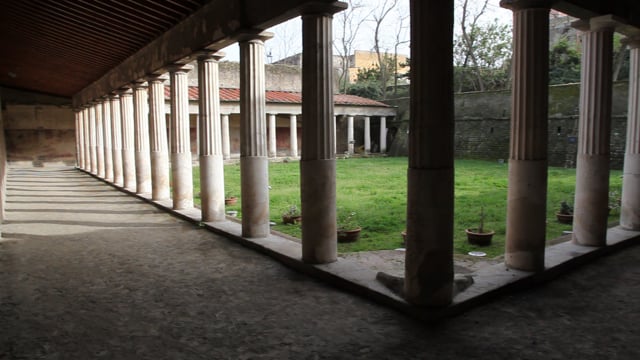 Italy, Oplontis (Poppaea) Roman Villa - Peristyle Garden