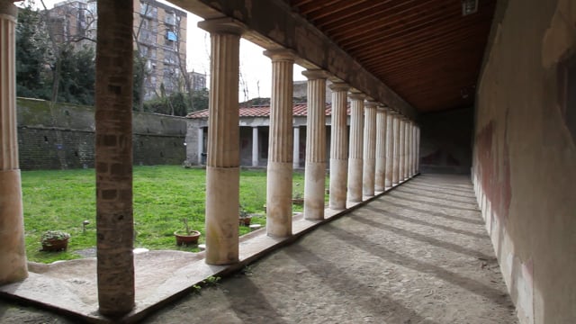 Italy, Oplontis (Poppaea) Roman Villa - Peristyle Garden