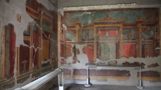 Italy, Oplontis (Poppaea) Roman Villa - Triclinium