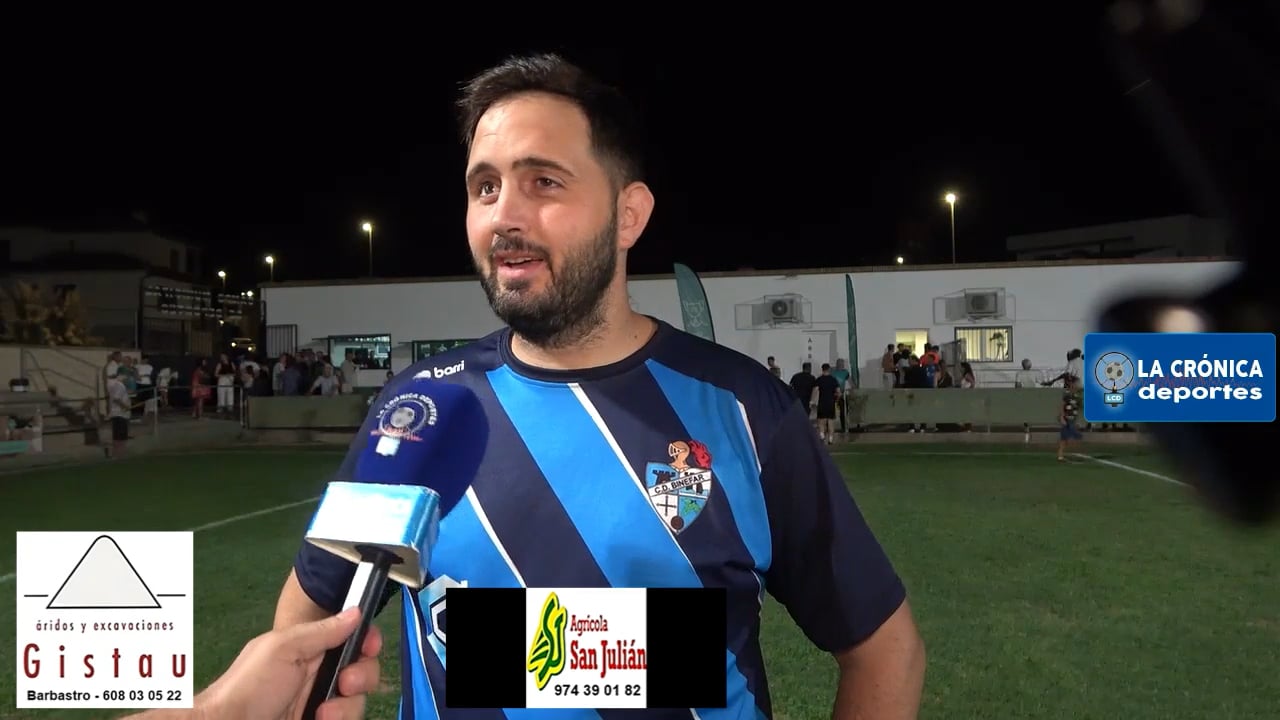 RUBÉN TORO (Entrenador Binéfar) CD Altorricón 0-2 CD Binéfar / Cuartos de Final - Copa Diputación