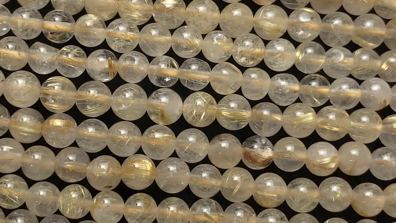 ルチルクォーツ 【和名・針水晶｜産地・ブラジル】 ラウンド4mm
