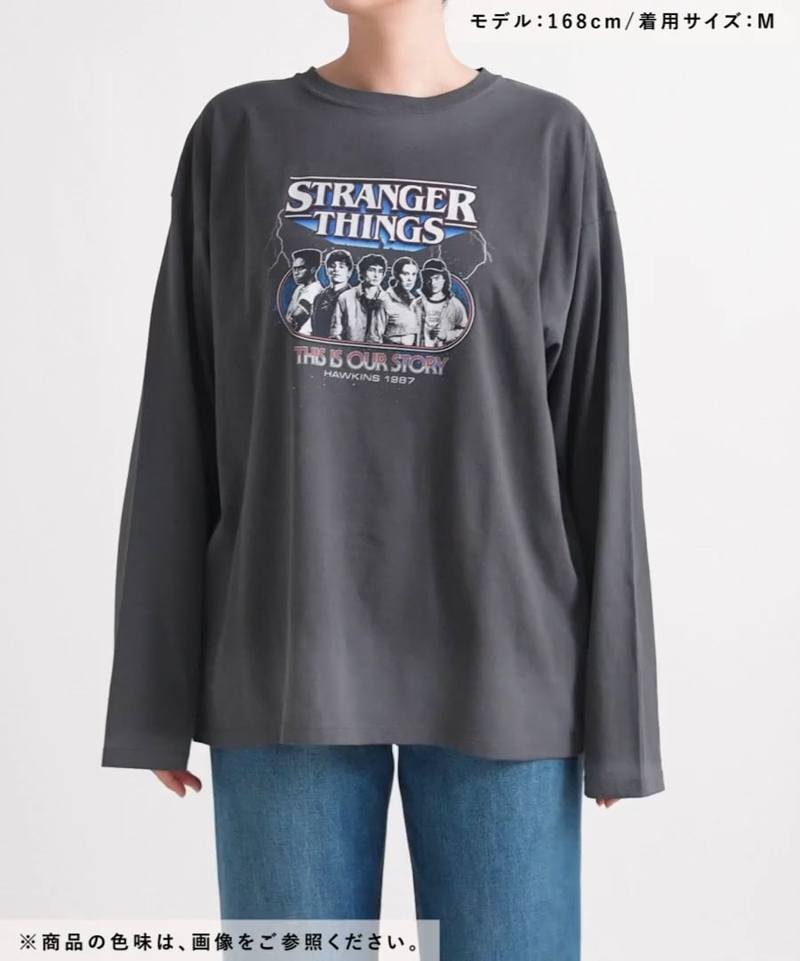 STRANGER THINGS】コラボ スプレーアソートロングTシャツ | [公式